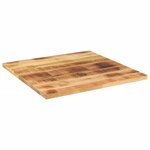 vidaXL Dessus de table 80x80x2 5 cm carré bois massif manguier brut