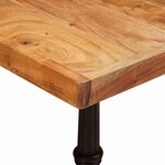 vidaXL Table bistrot Marron 50 x 50 x 76 cm Bois d'Acacia Massif