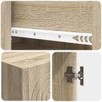 vidaXL Ensemble de Meubles 2 Pièces 33 x 34 5 x 90 cm Bois d'ingénierie