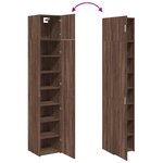 vidaXL Armoire de rangement mince chêne marron 40x42 5x225 cm