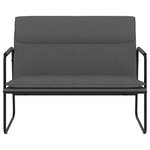 Banc banquette 100 x 64 x 80 cm tissu gris foncé 02_0010566