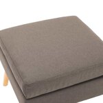 vidaXL Repose-pied Taupe Tissu