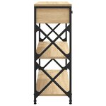 vidaXL Table console chêne sonoma 75x28x75 cm bois d'ingénierie
