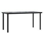 vidaXL Ensemble de salle à manger pour jardin 5 Pièces Gris polyrotin