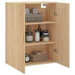vidaXL Armoire murale chêne sonoma 69 5x34x90 cm