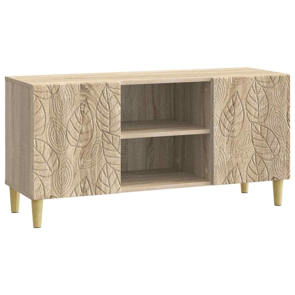 vidaXL Meuble TV 102 x 34 5 x 50 cm Chêne Sonoma Bois d'ingénierie