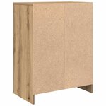 vidaXL Buffet chêne artisanal 57x34x76 cm bois d'ingénierie