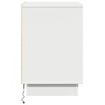 vidaXL Cabinet de chevet avec tiroir 2 Pièces Blanc 39 x 34.5 x 50 cm