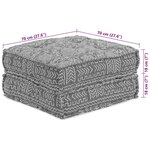 vidaXL Coussin 2 Pièces Gris clair 70 x 70 x 36 cm Polyester