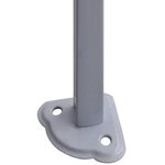 vidaXL Tente de réception pliable avec 2 parois 3x3 m Acier Blanc