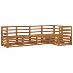vidaXL Ensemble de canapés d'extérieur 5 pc Naturel Polyester