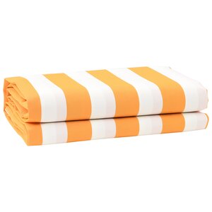 vidaXL Tissu de remplacement de store Jaune et Blanc 10x1.6 m