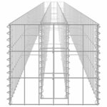 vidaXL Lit surélevé à gabion Acier galvanisé 450x30x30 cm
