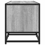 vidaXL Meuble TV sonoma gris 160x35x41 cm bois d'ingénierie et métal