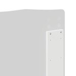 vidaXL Tête de lit avec tête de lit Blanc 120 cm Bois d'ingénierie