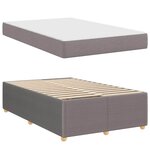 vidaXL Cadre de lit Autre Taupe 120 x 190 cm tissu