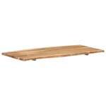 vidaXL Dessus de table Bois d'acacia massif 118x(50-60)x2 5 cm