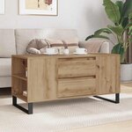 vidaXL Table basse Chêne artisanal 102 x 44 5 x 50 cm