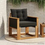vidaXL Sofa de milieu extérieur Bois d'Acacia Massif Naturel