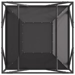 vidaXL Braise Noir 80 x 80 x 40 cm Acier laminé à froid