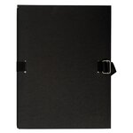 Chemise Dos Extensible Papier 24x32cm - Filmée Par 5 - Noir - X 25 - Exacompta