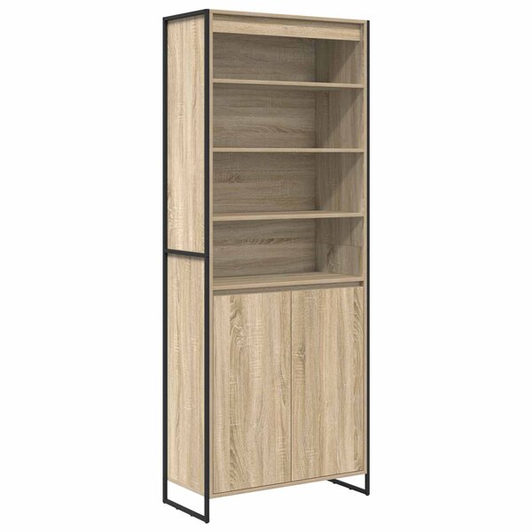 vidaXL Armoires Hautes 2 Pièces Sonoma 79 x 36 x 200 cm Bois d'ingénierie