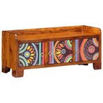 Banc à chaussures vidaXL 90x35x40 cm en bois massif d'acacia