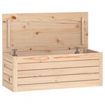 vidaXL Boîte de rangement 89x36 5x33 cm Bois massif de pin
