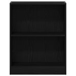 Bibliothèque vidaXL Noire 60x24x76 cm en bois d'ingénierie