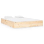 vidaXL Cadre de lit sans matelas bois massif 120x190 cm