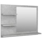 Miroir de salle de bain 60 x 10 5 x 45 cm aggloméré gris 02_0006944