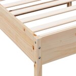 vidaXL Cadre de lit sans matelas 200x200 cm bois massif de pin