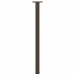 vidaXL Pieds de table console 4 pièces Acier naturel 72-74 cm Acier