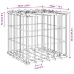 vidaXL Lit surélevé cube à gabion Fil d'acier 30x30x30 cm
