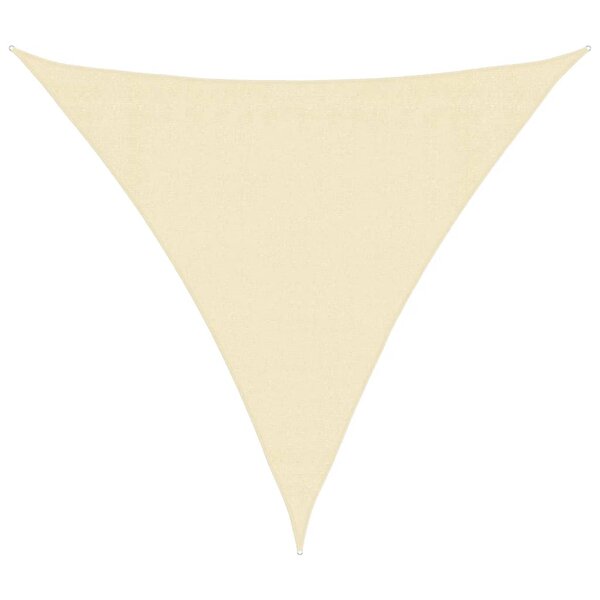 vidaXL Parasol en PEHD triangulaire 3 6x3 6x3 6 m Crème