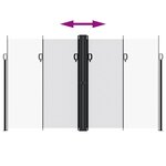 vidaXL Auvent latéral rétractable blanc 200x600 cm