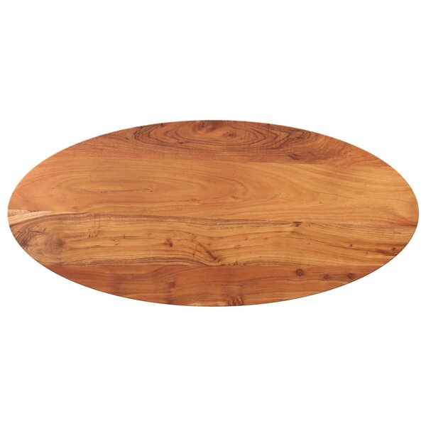 vidaXL Dessus de table 100x50x2 5 cm ovale bois massif d'acacia