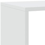 vidaXL Étagère séparatrice de pièce à 4 niveaux blanc 143 5x29x143 5cm