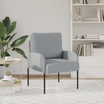 vidaXL Canapés avec coussin 55cm Gris clair Contreplaqué