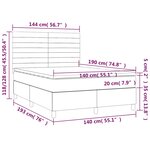 vidaXL Sommier à lattes de lit avec matelas LED Vert foncé 140x190 cm