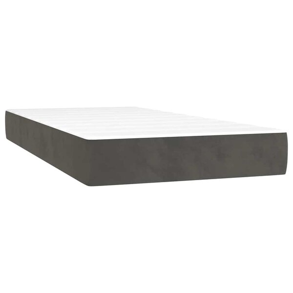vidaXL Matelas à ressorts ensachés pour enfants fermeté moyenne 80x160 cm velours