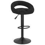 vidaXL Tabourets de bar lot de 2 noir velours