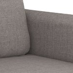 vidaXL Canapé à 2 places Taupe 140 cm Tissu