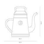 Capi Arrosoir Xala Lungo 12 L Gris clair
