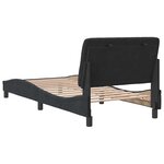 vidaXL Cadre de lit sans matelas noir 90x200 cm velours