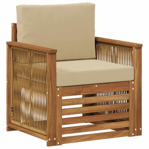 vidaXL Sofa de milieu extérieur Naturel
