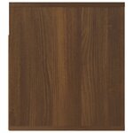 vidaXL Tables de chevet murales 2 Pièces Chêne marron 50x36x40 cm