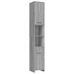 vidaXL Ensemble de meubles de salle de bain 4 Pièces Sonoma gris