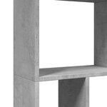 vidaXL Bibliothèque gris béton 60x20x120 cm bois d'ingénierie
