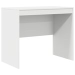 vidaXL Bureau avec tiroir avec étagère avec stockage 2 Pièces Blanc